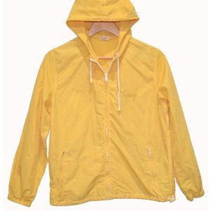 Size‎ S/M, John Galt California Yellow Windbreaker, Full Zip Lightweight Jacket
